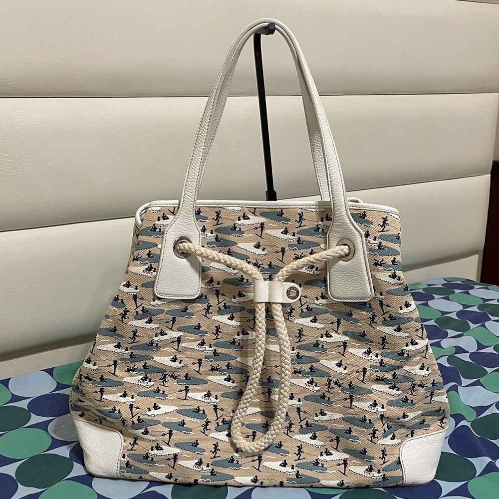 Tods Canvas Tote Bag